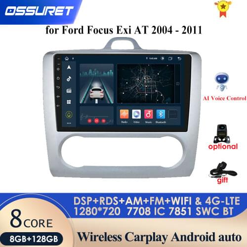 9 Inch Car Android 10 GPS Navigation 2 DIN Car Radio multimedia Player For Ford Focus Exi AT 2004 2005 2006-2011 FM Video Stereo