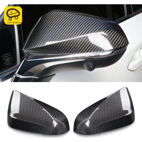 CarManGo For Lexus NX 2014-2020 Car Accessories Side Rearview Mirror Cover Frame Sticker Trim Top Half Add-on Case Cap