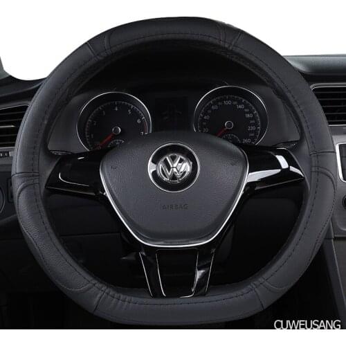 CUWEUSANG Carbon Fiber Leather Car Steering Wheel Cover For Luxgen U7 U5 U6 M7 V7 S5 S6