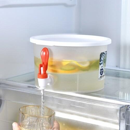 Cool Water Dispenser with Spigot Leakproof Ice Water Infuser PP Kettle Home Drink Dispenser Drink Dispenser for Cooling Beverage