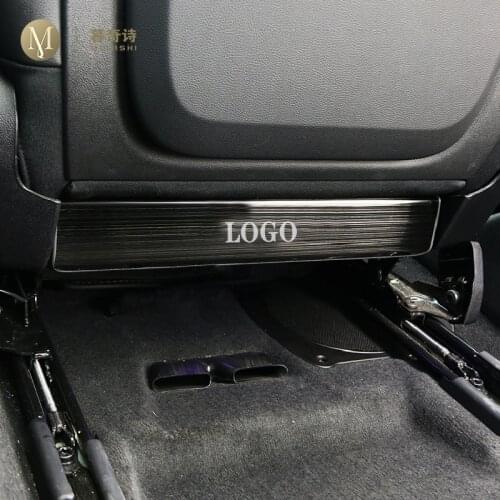 For BMW F07 F10 F11 Series 5 2011-2017 Interior Refit seat anti kick plate child kick pad pedal Protective decorati Accessories