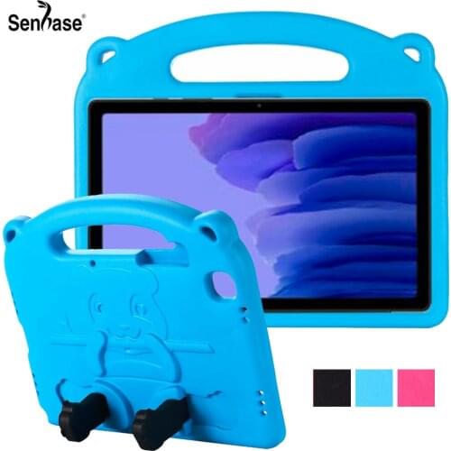 For Samsung Galaxy Tab A7 10.4 inch 2020 SM-T500 SM-T505 Case EVA Foam Shockproof 3D Cartoon Panda Kids Safe Handle Stand Cover