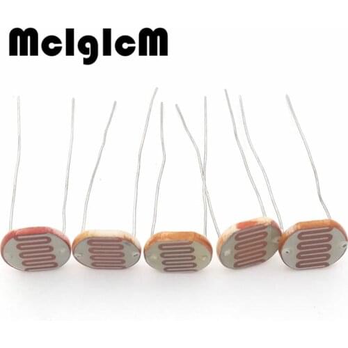 MCIGICM 5pcs 12528 light dependent resistor photoresistor resistor 12mm photosensitive resistance