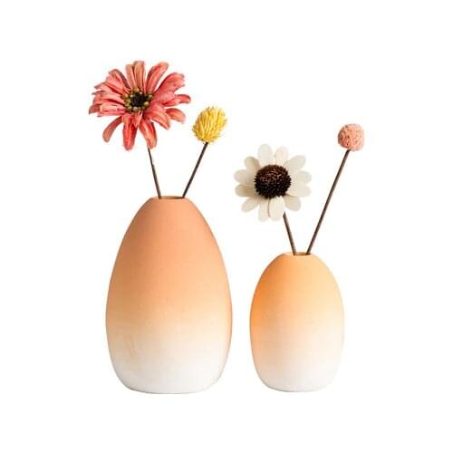 Ceramic Vase Decoration Living Room Flower Arrangement Small Fresh Creative Dried Flower Small Table Wine Cabinet Decoration