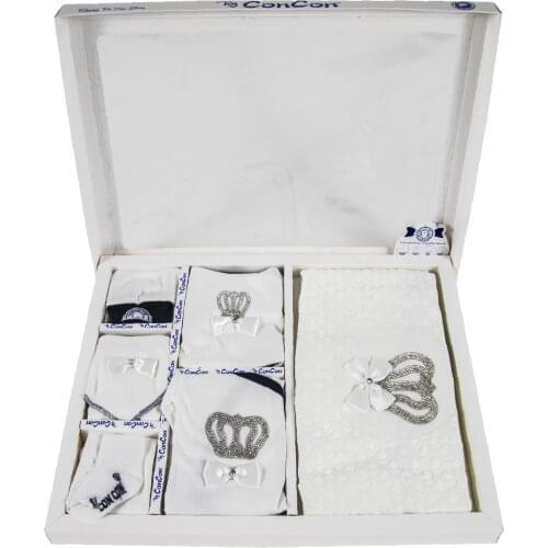 Newborn Baby Boy Outfits Set Kids Clothing Real Cotton Infant Care Products Body Suit Shirt Pants Hat 10 Pieces Origin Turkey