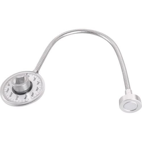 High quality Magnetic Torque Protractor Torque Angle Gauge Motor engine Angular Gauge 1/2" torque table Auto Repair Check Meter