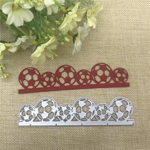 Football border Frame Metal Die Cutting For Household DIY Scrapbooking Photo Album Decorative Embossing Folder Paper Cards