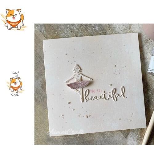 Beautiful Word Letter Metal Cutting Dies Scrapbooking Stencil Decorative Embossing Craft Die Cuts Card Making New Dies For 2019