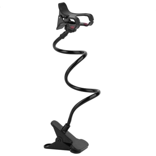 Lazy Shelf Bedside Mobile Phone Holder Clip For Smart Phone Adjustable Stand Holder Desk Long Bending Foldable Support