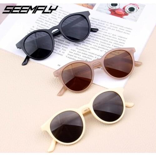 Seemfly 2020 Brand Baby Sunglasses Popular Children UV400 Goggles Outdoor Kids Cute Girls Boys Summer Beach Holiday Eyewear New