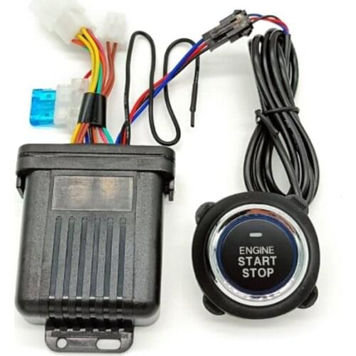 All Purpose Motorcycle Alarm Keyless Start System PKE Engine Starter Push Button Motor Theft Protection System