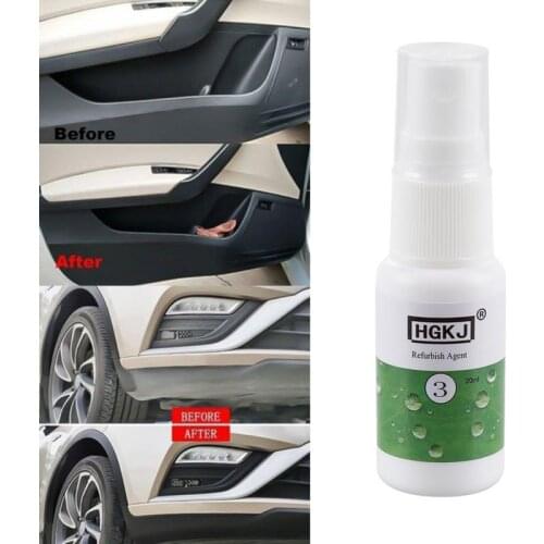 20ml Plastic Leather Retreading Agent HGKJ-3 Car Interior Leather Seats Plastic Maintenance Clean Detergent Plastic Rubber Care