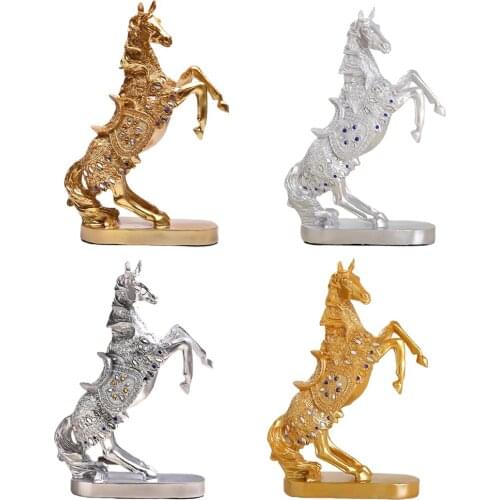 War Horse Statue Model Desktop Sculpture Art Office Home Decoration Crafts