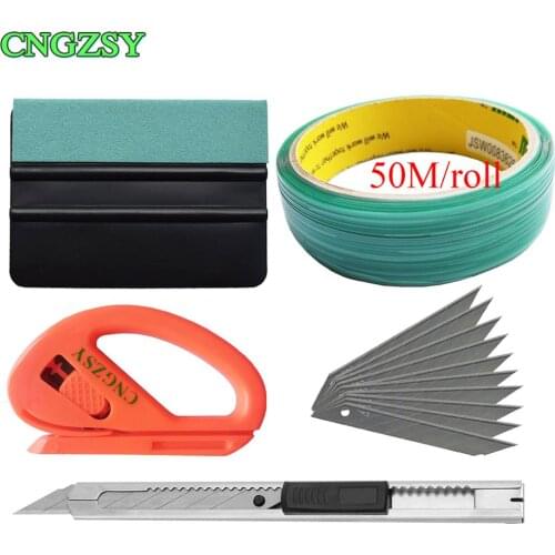 Carbon Fiber Window Tint Foil Film Cutting Design Line Auto Sticker Wrapping Accessories Vinyl Car Wrap Squeegee Knife Set K116