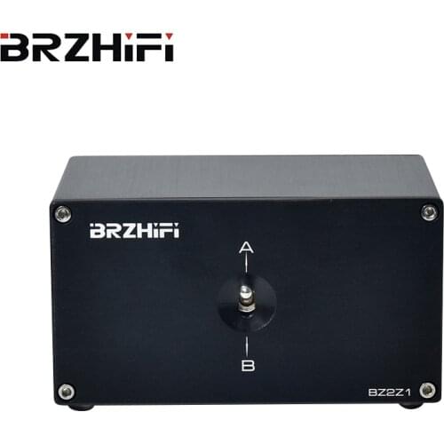 Two power amplifiers and two pairs of speakers switch, two input one output power amplifier speaker switcher