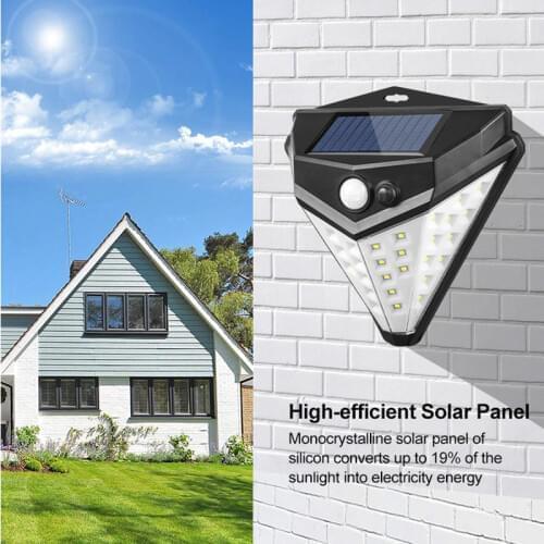 Waterproof 38 LED Solar Landscape Courtyard Wall Street Light Outdoor Motion Sensor Garden Lamp YS-BUY