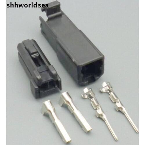 Worldgolden 5/30/100sets 2 Pin/way Car Door Lamp Connector License Plate LED lights Plug For Audi Volkswagen Skoda 4B0 971 832