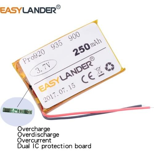 Easylander Replacement 3.7V 250mAh Rechargeable li Polymer Battery For JA-BRA Pro Pro920 935 900 Bluetooth headset AHB5-2229PS