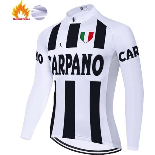 CARPANO maiot ciclismo hombre Winter Thermal Fleece long sleeve Bicycle cycling jersey 2020 quick dry cycle jersey men