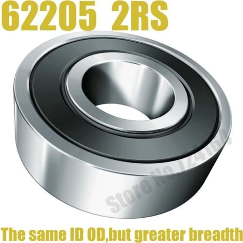4PCS Free Shipping Special bearings 62205 2RS 62205-2RS 25X52X18 25*52*18mm Double Shielded Deep Ball Bearings Large breadth