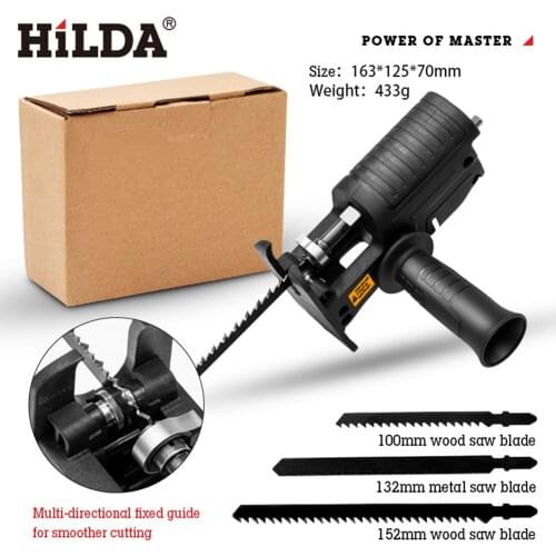 Portable Reciprocating Saw Adapter Electric Drill Modified Electric Saw Power Tool Wood Cutter Machine Attachment Adapter