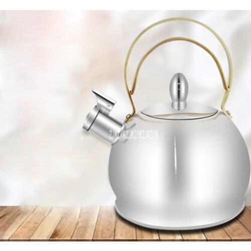 High Quality Stainless Steel Kettle GS-04043G Automatic Whistle Large Capacity Kettle Induction Cooker Gas Hot Water Kottle 3L