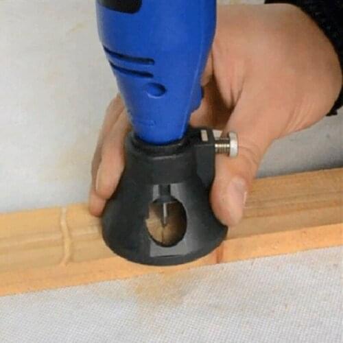 Woodworking Locator with Routing Router Drill Bits Set Rotating Engraving Carbide Electric Grinder Holder for Dremel Rotary Tool