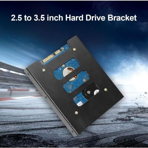Holder Bracket Hard Drive Adapter 2.5 inch SSD HDD to 3.5 inch Dock Enclosure for Office Caring Computer Supplies