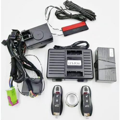 For Old PorscheCayenne Year 2006-2010 Add Push To Start Stop PKE keyless Access System Remote Engine Start Plug and Play Type
