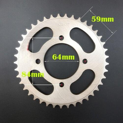 For Suzuki RV125 K7-K9,L0-L6 Van Van 07-16 RV125 K3-K6 Van Van 03-06 428chain sprockets rear sprocket 41 43 T Improve speed