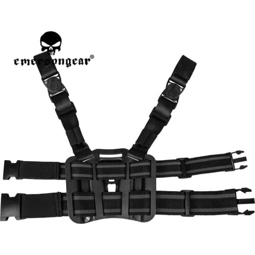 Emersongear Tactical Gun Holster Leg Plate Combat Airsoft Hunting Training Military Hiking Sports Handgun Pouch Case Pistol