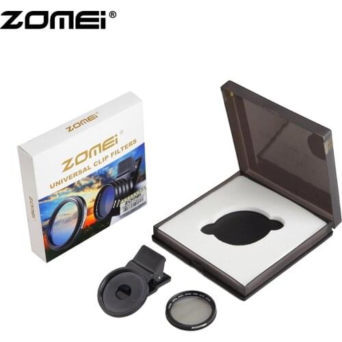 ZOMEi 37MM CPL Lens Filter Professional Cell Phone Camera Filter for iPhone 7 6S Plus Samsung Galaxy Huawei HTC Android + clip