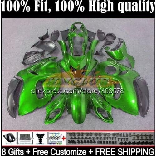 Injection For SUZUKI Hayabusa GSX-R1300 08 09 10 11 12 13 21CL.57 GSXR1300 CC 2014 2015 2016 2017 2018 2019 Fairing ALL Green