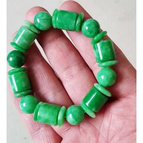 Fine Jewelry Emerald Hand-made Jade Charm Bracelets Lucky Amulet Women Men Friendship Bracelets Jewelry