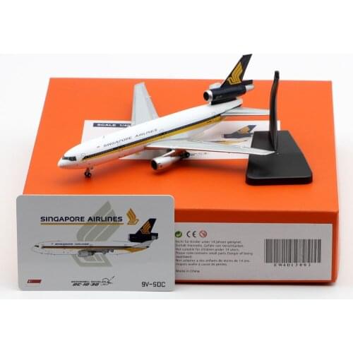 1:400 Alloy Collectible Plane JC Wings EW4D13002 Singapore Airlines McDonnell Douglas DC-10-30 Diecast Aircarft Jet Model 9V-SDC