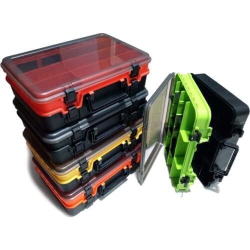 Fishing Lure Box Tackle Box Double-Decker Sub-bait Box Portable Bait Fishing Gear Storage Box Double Sided Tackle Box X156G
