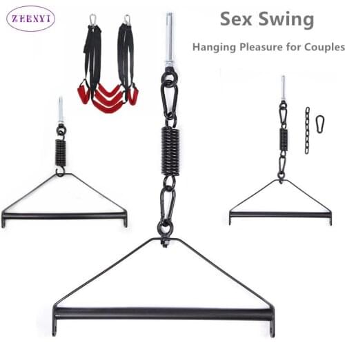 New Upgraded Sex Swing Furniture Metal Tripod Stents Hanging Pleasure Sex Toys for Couples Adult Toys BDSM Game Erotic Products