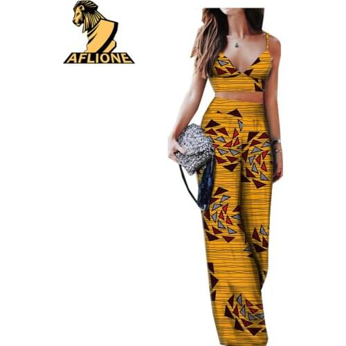 New 2021 African Clothes For Women Sexy Long Dress Summer Beach Apparel 2 Set Ankara Style Plus Size Nightclub Wax Pure Cotton