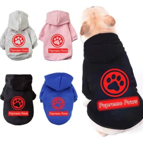 Dog clothes Pet Hoodies Puppy costume pug clothes for chihuahua winter Warm pets Coat Casual Sweatshirt Big dog clothing