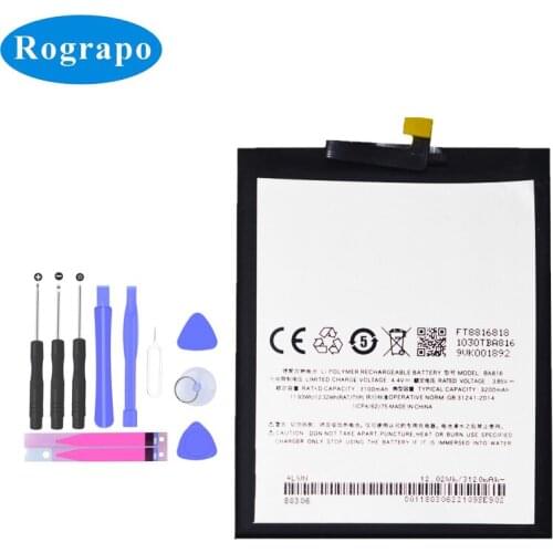 Original 3200mAh BA816 Replacement Batteries For Meizu V8 M816Q / V8 Pro Smartphones Mobile Phone Battery