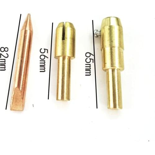 3pcs Dent Fix welding Gun Round Washer Chuck car spotter Head Tip Clamp Bit spot weld stud studder Washer Holder Copper Accessor
