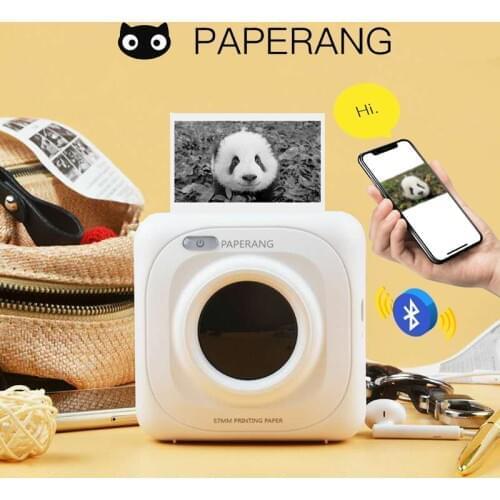 PAPERANG Portable Bluetooth Photo Mini Printer Thermal Printer Pocket Printer Inkless Clearly Printing For Mobile Android iOS P1