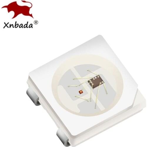 10~1000PCS WS2812B Led Chip WS2812 Black/White Version(4Pin) RGB Smart Individually Addressable Digital DC5V