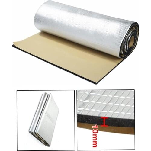 10mm Thick Alumina fiber+ Muffler Cotton Car Automotive Heat Insulation Sound Deadener Road Noise Dampener Thermal Mat
