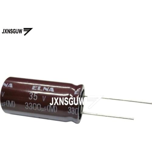 10PCS Original ELNA RA3 35V3300UF 16X31.5MM audio Aluminum electrolytic capacitor 3300uF/35V 85 degrees brown 3300uF 35v