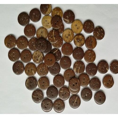 100pcs Wooden Buttons 2 Holes Sewing Round Button Crafts DIY Scrapbooking Accessories Clothes Ornament Home Decor 15mm/20mm