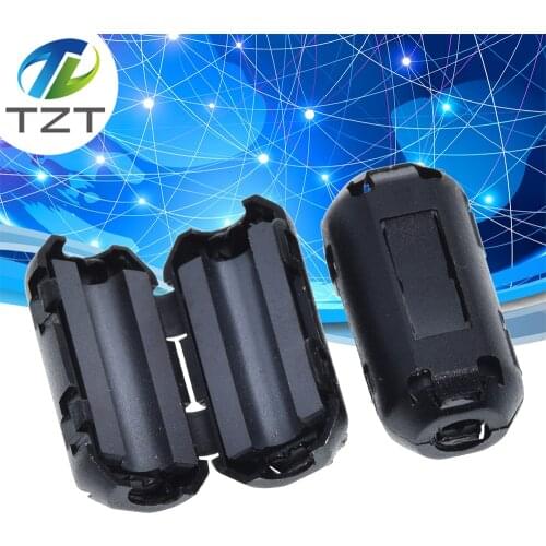 5mm Clip-On Ferrite Ring Core Noise Suppressor For EMI RFI Clip Cable Active Components Filters