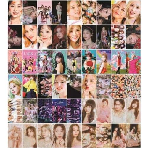 54Pcs/Set Kpop TWICE Lomo Card Self Made Photograph Lomo Photo Card HD Collective Photocard