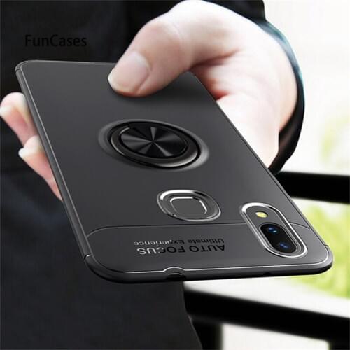 Case For Xiaomi Mi Max 3 Magnetic Adsorption Car Ring Holder Silicone Tpu Back Phone Cases Cover For Mi Max 3 6Gb 128Gb Global