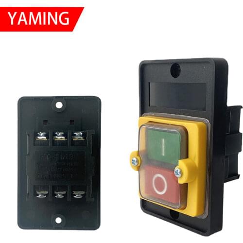 KAO-5 AC 380/220V 10A ON/OFF Water Proof Push Button Switch 6 screws terminals BSP210F-1B machine KA0-5M